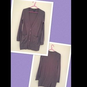 Long Brown cardigan